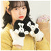 Wholesale winter cute cartoon lamb gloves JDC-GS-GSTR004 Gloves JoyasDeChina Black One size fits all Wholesale Jewelry JoyasDeChina Joyas De China