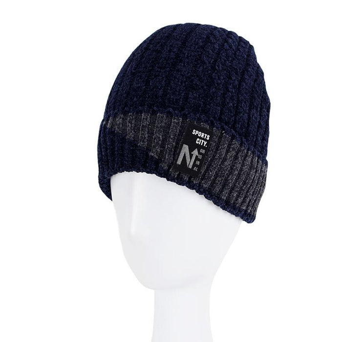 Wholesale winter thickened wool knitted hat JDC-FH-GSXR034 Fashionhat 新锐 blue Average code Wholesale Jewelry JoyasDeChina Joyas De China