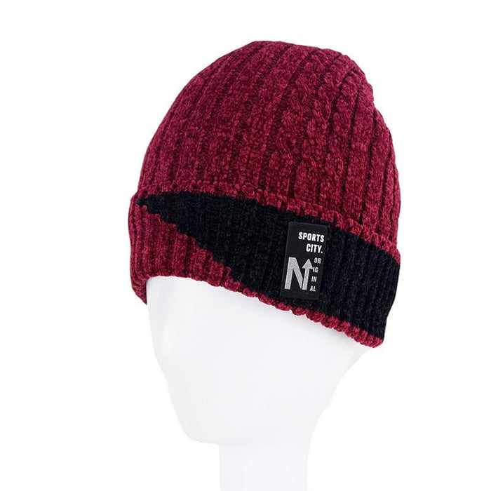 Wholesale winter thickened wool knitted hat JDC-FH-GSXR034 Fashionhat 新锐 red Average code Wholesale Jewelry JoyasDeChina Joyas De China