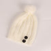 Wholesale winter warm button wool hat JDC-FH-GSJS008 Fashionhat 嘉时 white One size Wholesale Jewelry JoyasDeChina Joyas De China