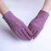 Wholesale winter warm gloves JDC-GS-GSZX0002 Gloves JoyasDeChina Falling purple Average code Wholesale Jewelry JoyasDeChina Joyas De China