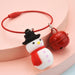 Wholesale wire ring Christmas soft rubber keychain JDC-KC-WS023 Keychains 围颂 snowman OPP bag Wholesale Jewelry JoyasDeChina Joyas De China
