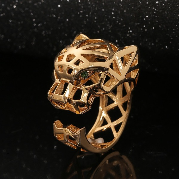Wholesale wolf head gold-plated copper Rings JDC-RS-HX134 Rings JoyasDeChina Wholesale Jewelry JoyasDeChina Joyas De China