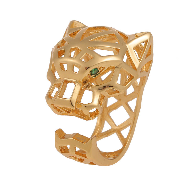 Wholesale wolf head gold-plated copper Rings JDC-RS-HX134 Rings JoyasDeChina J226-B Adjustable Wholesale Jewelry JoyasDeChina Joyas De China