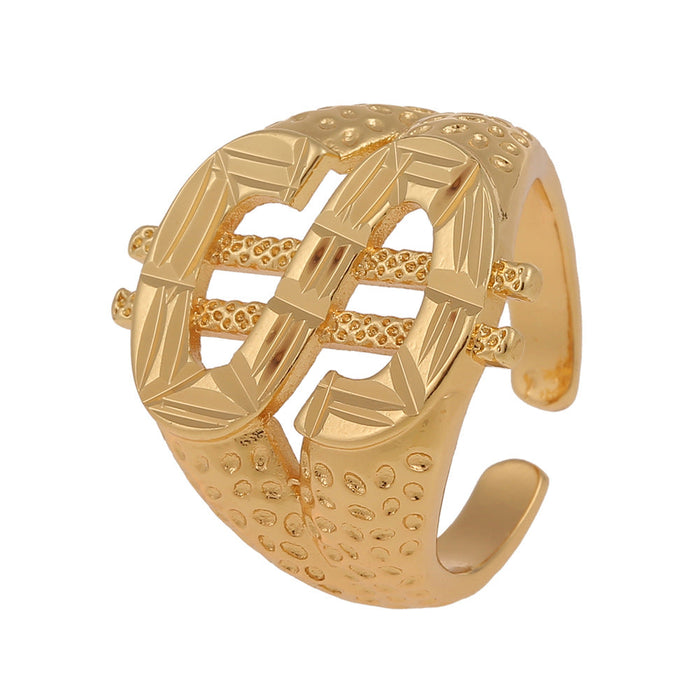 Wholesale wolf head gold-plated copper Rings JDC-RS-HX134 Rings JoyasDeChina J226-C Adjustable Wholesale Jewelry JoyasDeChina Joyas De China