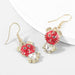 Wholesale Women's alloy diamond earrings tiger earrings JDC-ES-JL725 Earrings 氿乐 Red Wholesale Jewelry JoyasDeChina Joyas De China