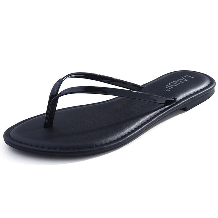Wholesale women's non-slip eco-friendly rubber summer beach slippers JDC-SP-FenD006 Slippers 芬典 black M(37/38) Wholesale Jewelry JoyasDeChina Joyas De China