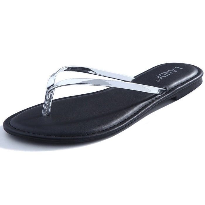 Wholesale women's non-slip eco-friendly rubber summer beach slippers JDC-SP-FenD006 Slippers 芬典 silver M(37/38) Wholesale Jewelry JoyasDeChina Joyas De China