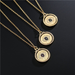Bulk Jewelry Wholesale Women's rotatable devil's eye necklace JDC-ag107 Wholesale factory from China YIWU China