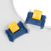 Wholesale wood cloth square earrings JDC-ES-JL787 Earrings 氿乐 yellow Wholesale Jewelry JoyasDeChina Joyas De China