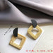 Wholesale wooden splicing bamboo, rattan and grass woven Earrings JDC-ES-ZF001 Earrings JoyasDeChina Rattan 24 Wholesale Jewelry JoyasDeChina Joyas De China