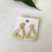 Wholesale wooden splicing bamboo, rattan and grass woven Earrings JDC-ES-ZF001 Earrings JoyasDeChina Rattan 74 Wholesale Jewelry JoyasDeChina Joyas De China