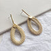 Wholesale wooden splicing bamboo, rattan and grass woven Earrings JDC-ES-ZF001 Earrings JoyasDeChina Rattan 81 Wholesale Jewelry JoyasDeChina Joyas De China