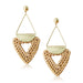 Wholesale wooden splicing bamboo, rattan and grass woven Earrings JDC-ES-ZF001 Earrings JoyasDeChina Rattan weaving 27 Wholesale Jewelry JoyasDeChina Joyas De China