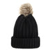 Wholesale wool ball cap Acrylic fiber knitted warm hat JDC-FH-GSJS005 Fashionhat 嘉时 Black one size Wholesale Jewelry JoyasDeChina Joyas De China