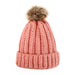 Wholesale wool ball cap Acrylic fiber knitted warm hat JDC-FH-GSJS005 Fashionhat 嘉时 pink one size Wholesale Jewelry JoyasDeChina Joyas De China