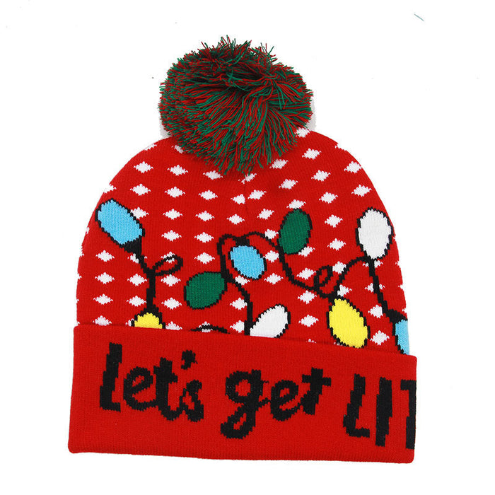 Wholesale wool ball knitted christmas hat JDC-FH-GSYH010 Fashionhat 予画 5 one size Wholesale Jewelry JoyasDeChina Joyas De China