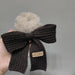 Wholesale wool bowknot plush Hair Scrunchies JDC-HS-TOC005 Hair Scrunchies JoyasDeChina Deep coffee Wholesale Jewelry JoyasDeChina Joyas De China