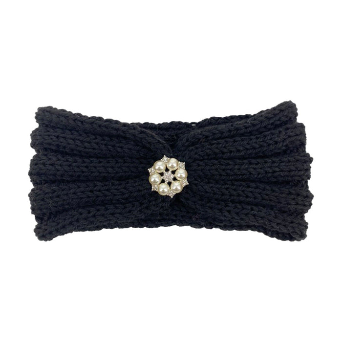 Wholesale wool children's warm knitted headband JDC-HD-ML019 Headband 猫力 balck Wholesale Jewelry JoyasDeChina Joyas De China