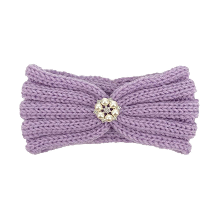 Wholesale wool children's warm knitted headband JDC-HD-ML019 Headband 猫力 purple Wholesale Jewelry JoyasDeChina Joyas De China