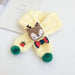 Wholesale wool deer multicolor Christmas scarf JDC-SC-LH003 scarf 旅禾 Light yellow Wholesale Jewelry JoyasDeChina Joyas De China