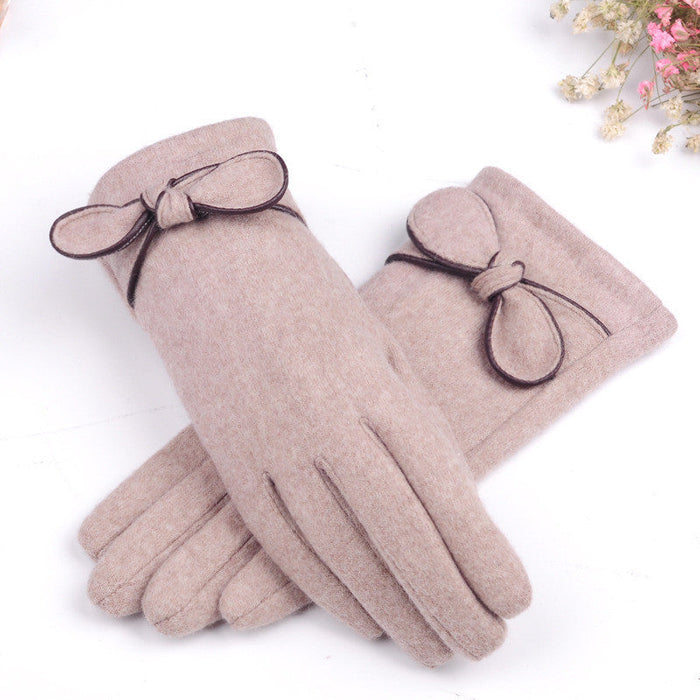 Wholesale wool gloves JDC-GS-GSZX006 Gloves JoyasDeChina Mocha Brown - Wholesale Jewelry JoyasDeChina Joyas De China