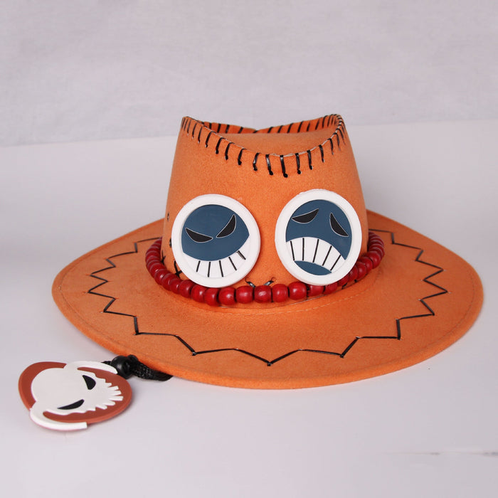 Wholesale woolen Ace cowboy hat (F) JDC-FH-GSSS011 Fashionhat 双硕 orange M Wholesale Jewelry JoyasDeChina Joyas De China