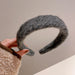 Wholesale woolen cloth sponge headband JDC-HD-BY012 Headband 宝钰 black Wholesale Jewelry JoyasDeChina Joyas De China