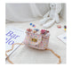 Wholesale woolen fashion messenger bag JDC-SD-KM008 Shoulder Bags 卡曼 pink flower Wholesale Jewelry JoyasDeChina Joyas De China
