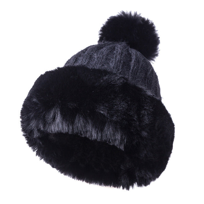 Wholesale woolen ladies knitted hats JDC-FH-FanP001 Fashionhat 梵普 black one size Wholesale Jewelry JoyasDeChina Joyas De China