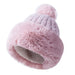 Wholesale woolen ladies knitted hats JDC-FH-FanP001 Fashionhat 梵普 pink one size Wholesale Jewelry JoyasDeChina Joyas De China