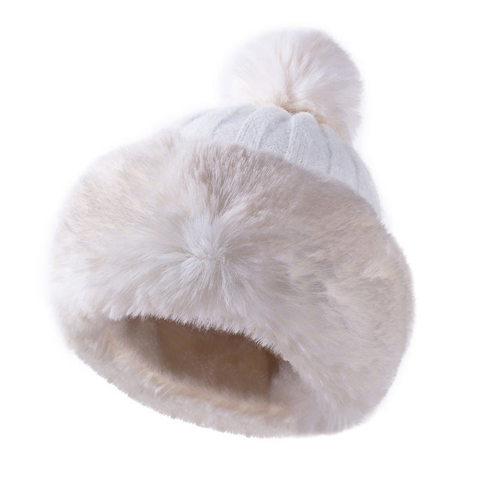Wholesale woolen ladies knitted hats JDC-FH-FanP001 Fashionhat 梵普 white one size Wholesale Jewelry JoyasDeChina Joyas De China
