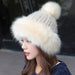 Wholesale woolen ladies knitted hats JDC-FH-FanP002 Fashionhat 梵普 beige one size Wholesale Jewelry JoyasDeChina Joyas De China