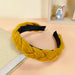 Wholesale woolen twist braid headband JDC-HD-O299 Headband 潮炫 wine red Wholesale Jewelry JoyasDeChina Joyas De China