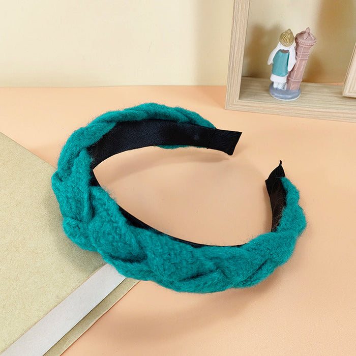 Wholesale woolen twist braid headband JDC-HD-O299 Headband 潮炫 yellow Wholesale Jewelry JoyasDeChina Joyas De China