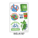 Wholesale World Environmental Day Waterproof Tattoo Stickers JDC-TS-XLM001 Sticker 星里美 WS-A197 120X76mm Wholesale Jewelry JoyasDeChina Joyas De China