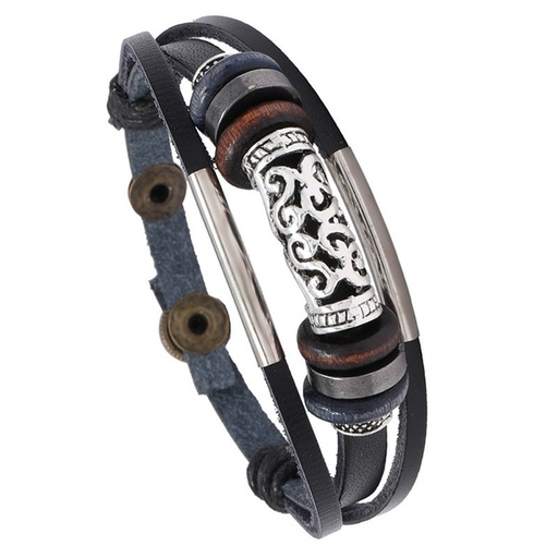 Bulk Jewelry Wholesale woven leather man bracelet JDC-MBT-PK001 Wholesale factory from China YIWU China