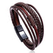 Bulk Jewelry Wholesale woven leather man bracelet JDC-MBT-PK020 Wholesale factory from China YIWU China