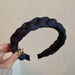 Wholesale woven sponge cloth plastic headband JDC-HD-BY006 Headband 宝钰 black Wholesale Jewelry JoyasDeChina Joyas De China