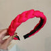 Wholesale woven sponge cloth plastic headband JDC-HD-BY006 Headband 宝钰 rose red Wholesale Jewelry JoyasDeChina Joyas De China