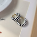 Wholesale woven zebra pattern alloy earrings JDC-ES-W401 Earrings JoyasDeChina Wholesale Jewelry JoyasDeChina Joyas De China