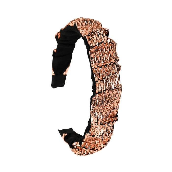 Wholesale wrinkled full diamond glittering Headband JDC-HD-YingT003 Headband 迎泰 Wholesale Jewelry JoyasDeChina Joyas De China
