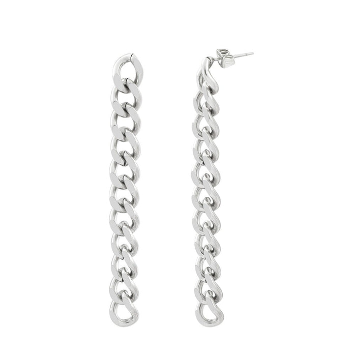 Wholesale xiaoxiangfeng trend stainless steel Sen Earrings JDC-ES-ZhuoX003 Earrings 卓星 Wholesale Jewelry JoyasDeChina Joyas De China