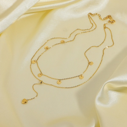 Wholesale Y-shaped love heart pendant necklace women JDC-NE-JD207 necklaces JoyasDeChina Wholesale Jewelry JoyasDeChina Joyas De China