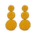 Bulk Jewelry Wholesale yellow alloy Bohemian style Handmade Beaded Earrings JDC-ES-V041 Wholesale factory from China YIWU China