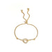 Wholesale yellow alloy bracelet JDC-BT-YinX001 Bracelet 伊杏 champagne gold Wholesale Jewelry JoyasDeChina Joyas De China