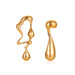 Wholesale yellow alloy earrings JDC-ES-D755 Earrings 晴雯 01KC Gold Wholesale Jewelry JoyasDeChina Joyas De China
