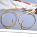 Wholesale yellow alloy hoop earrings JDC-ES-SK084 Earrings 深刻 Wholesale Jewelry JoyasDeChina Joyas De China
