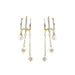 Wholesale yellow alloy pearl earrings JDC-ES-YWJQ013 Earrings 精巧 Wholesale Jewelry JoyasDeChina Joyas De China