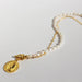 Wholesale Yellow Copper Gold Plated Necklace JDC-NE-BaoLi011 Necklaces 宝莉 with pearls Wholesale Jewelry JoyasDeChina Joyas De China